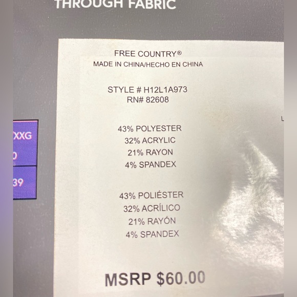 FREE COUNTRY Microtech Women's NWT Pant 2-Pack Black Size: L - Picture 4 of 4